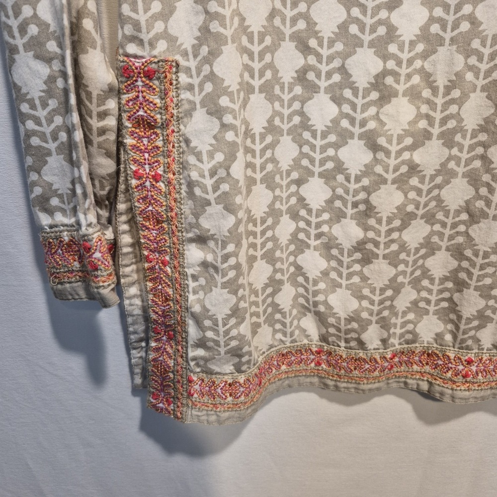 Sigrid Olsen Signature Md Womens Tunic Resortwear Artisanal Folkloric Boho Chic - Picture 6 of 9